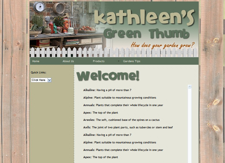 Green Thumbs Website